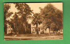 1913 ANTIQUE POSTCARD - HOMES IN FRESNO CALIFORNIA - PANAMA PACIFIC EXPO POST picture