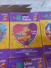 Vintage 1994 Winnie Pooh I Love You Hunny Large Silver Ballon NEW￼ picture