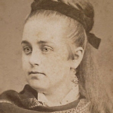 Woman CDV Photo c1865 Cleveland Ohio WC North Lady Girl Antique Fashion OH B441 picture