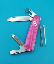 Victorinox Cadet Rose Edition Pink Translucent Swiss Army Knife RARE picture