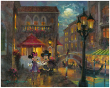 Disney Fine Art Limited Edition Canvas Evening Anniversary-Mickey+Minnie-Coleman picture