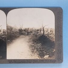 WW1 Stereoview Card 3D RP C1916 Nueve Chapelle France After 13000 Troops Lost picture