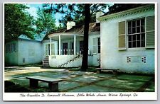 Warm Springs Georgia Franklin D Roosevelt Museum Streetview Chrome Postcard picture