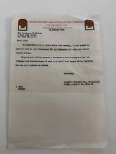 1955 Fort Meade Rifle Club Correspondence Letter Military Ephemera picture
