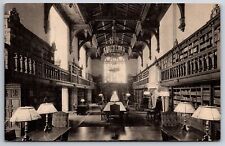 Interior~The Reading Room General View @ Folger Shakespeare Library~Vintage PC picture