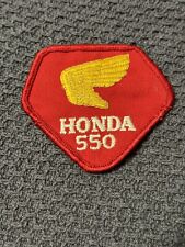 Vintage Honda 550 Red & Gold Motorcycle Patch picture