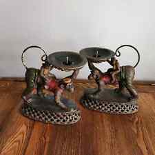 VTG pair of Monkey Candle holders 7