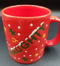 Waechtersbach Naughty Nice Red Christmas Mug Germany Tea Coffee Cup Halo Horns picture