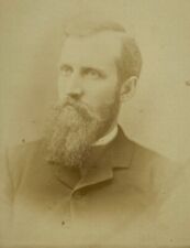 Man With Long Beard Cabinet Card Photograph 4.25 x 6.5 picture