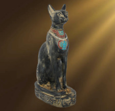 BIG RARE ANCIENT EGYPTIAN ANTIQUE Bastet Cat Bast Pharoh Statue Stone (A0+) picture