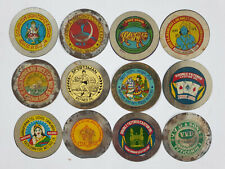 12pc x India Vintage Tin Can Lids - Amazing Graphix - All Different (10) picture