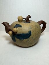 Vintage Chinese Yixing Zisha Clay Handmade Teapot Rare Apple / Berries Design picture