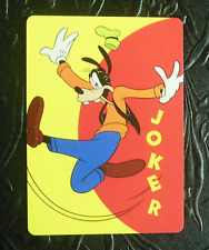 JOKER Goofy Jumps 4 Joy/Hat-Vintage Swap Playing Card-Back: Mickey YIPPEE picture