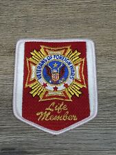 Vintage VFW Life Member Patch Veterans Of Foreign Wars picture