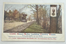 Advertising Postcard - J. I. Case Threshing Machine Company - Case Steam Roller picture