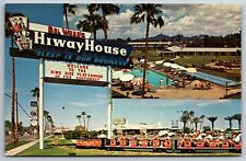 Del Webbs Hiway House Motel Playground of the Southwest Phoenix Arizona Postcard picture