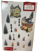 Holiday Time 20 Piece Village Set Christmas Villages and People  picture