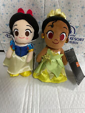 Authentic Disney nuiMOs plush Tiana and Snow White poseable Disneyland Real Shot picture