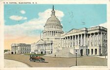 U S Capitol Building Washington DC Fountain pm 1924 Postcard picture