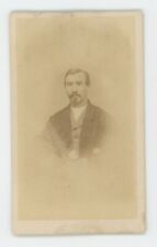 Antique CDV Circa 1870s Handsome Man With Van Dyke Goatee Beard In Suit & Tie picture