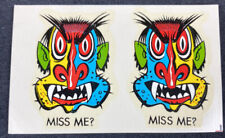 Vintage Miss Me? Impko Waterslide Decal Halloween Monster 50s Weird Art picture