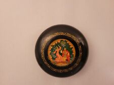 AUTHENTIC MSTERA RUSSIAN HAND PAINTED PAPER-MACHE LAQUER BOX picture