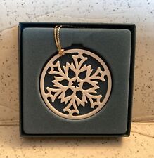 Lenox Silver Frost #1 Pierced Snowflake Ornament New in Box picture