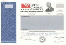Loews Cineplex Entertainment Corp. - Specimen Stock Certificate - Specimen Stock picture