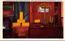 Vintage Homestake Gold Mine Gold Bars Lead, South Dakota SD Postcard picture