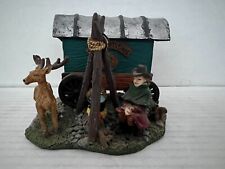 Christmas Theme Covered Wagon Christmas Village Dear Campfire Cowboy picture