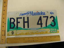 1999 99 MANITOBA CANADA LICENSE PLATE #BFH 473 NATURAL STICKER picture
