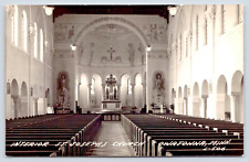 RPPC Postcard 1949 Interior St. Joseph' Church Owatonna Minn Excellent A7 picture
