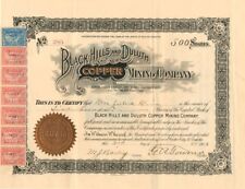 Black Hills and Duluth Copper Mining Co. - Stock Certificate - Mining Stocks picture
