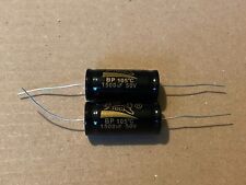 2 New Supertech 1500 uf 50v BIPOLAR Axial Capacitors for Seeburg SHP3 Jukebox picture