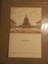 1955 Dinner menu of the Paquebot Liberte French liner picture