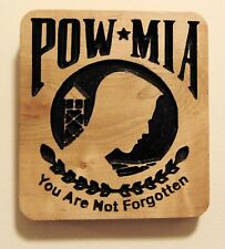 POW MIA You Are Not Forgotten Wooden Plaque picture