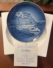 Bing and Grondahl B&G Denmark Danish Christmas Jule After Plate 1895-1990 Blue picture
