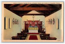 c1940's Interior, Shrine, Nuestra Senora De La Leche St. Augustine FL Postcard picture