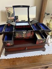Vintage Black Lacquer Japanese Jewelry Box picture