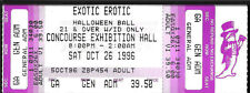 TICKET OCTOBER 26 1996 EOTIC EROTIC HALLOWEEN HOOKERS BALL MARGO ST. JAMES SF CA picture
