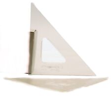 Vintage Kum Acrylic Topaz Drafting Triangle No. 06-45T Orig. Sleeve Germany picture