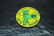 Vintage Pin Button Let's Be Friends The Lolipop Dragon Says Children's Pinback picture