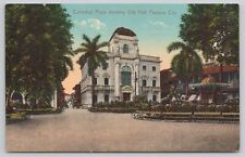 Postcard Cathedral Plaza Showing City Hall Panama City Florida picture