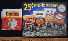 [ 1970s - 1980s Doritos Chips Bag + 1990 Sales Flyer - Vintage Frito-Lay ] picture