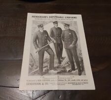 1920s Henderson Uniform Co Fireman Fire Fighting Parade Uniform Catalog picture