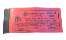 Vintage Red Booklet Steeplechase Park Coney Island Unused Tickets picture