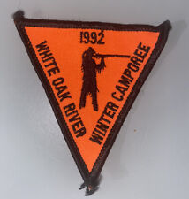 White Oak River Winter Camporee Boy Scouts Patch Mint 1992 picture