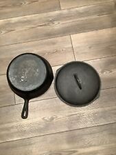 vintage cast iron 3” Deep -Skillet NO 8-B- 10 1/4” (7) Made In USA picture