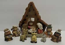 8 Piece Small Ceramic Christmas Nativity Scene picture