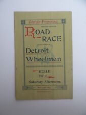 RARE Antique 1893 Detroit Wheelmen Bicycle Road Race Souvenir Program picture